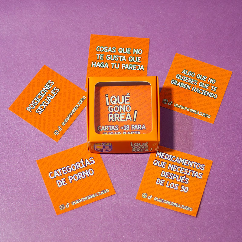 Cartas Gonorrea para jugar ¡Basta!