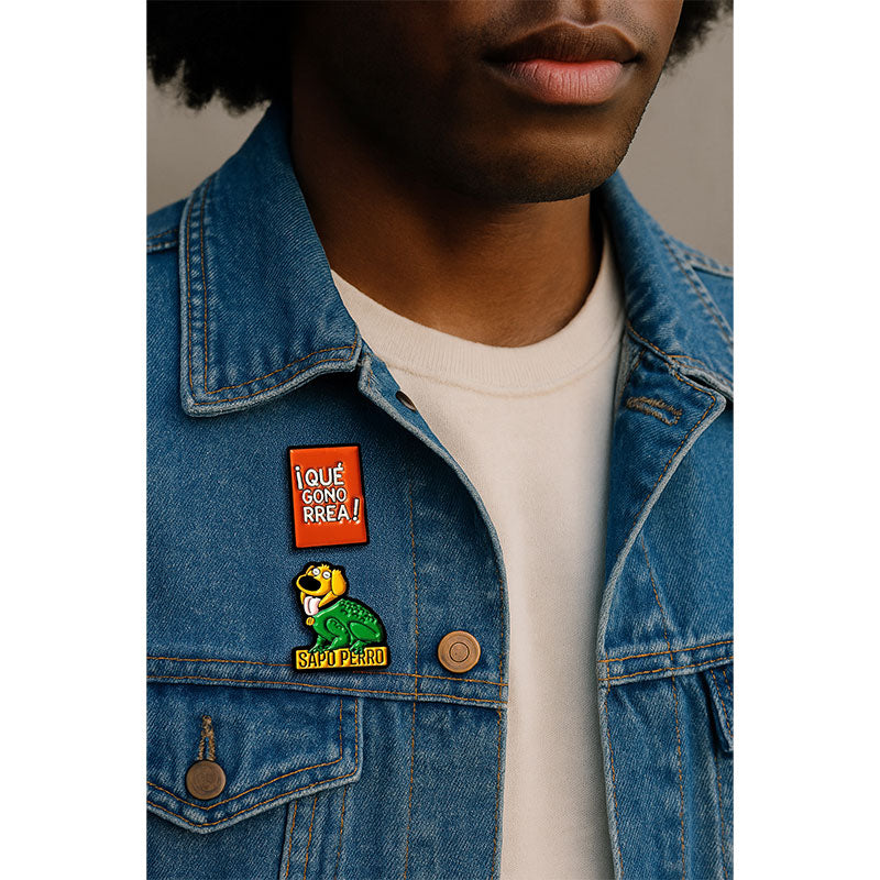 Pin Metálico Sapo - Perro