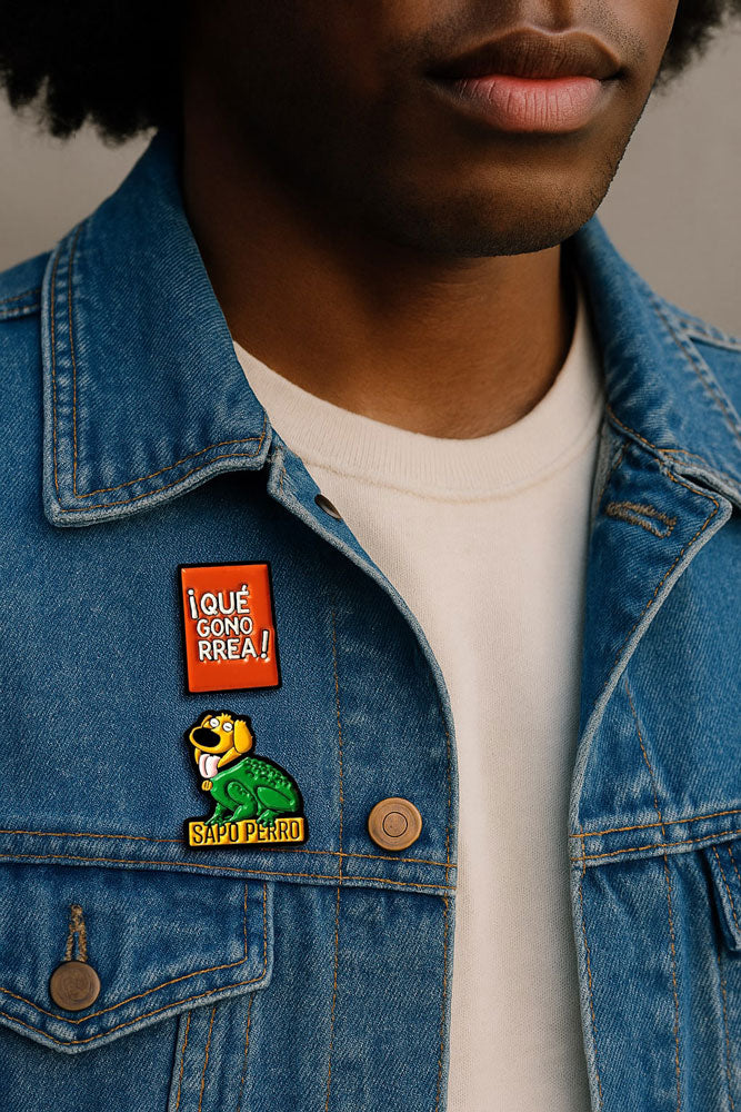 Pin Metálico ¡Qué Gonorrea!